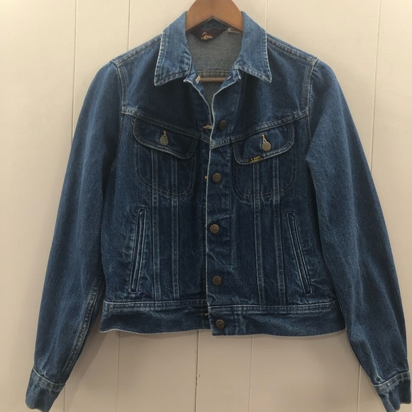 Vintage LEE Sz S/M Denim Trucker Jean Jacket - Picture 1 of 12